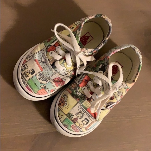 Vans “Peanuts” Sneakers - Toddler’s Size 6.5 - Picture 2 of 5